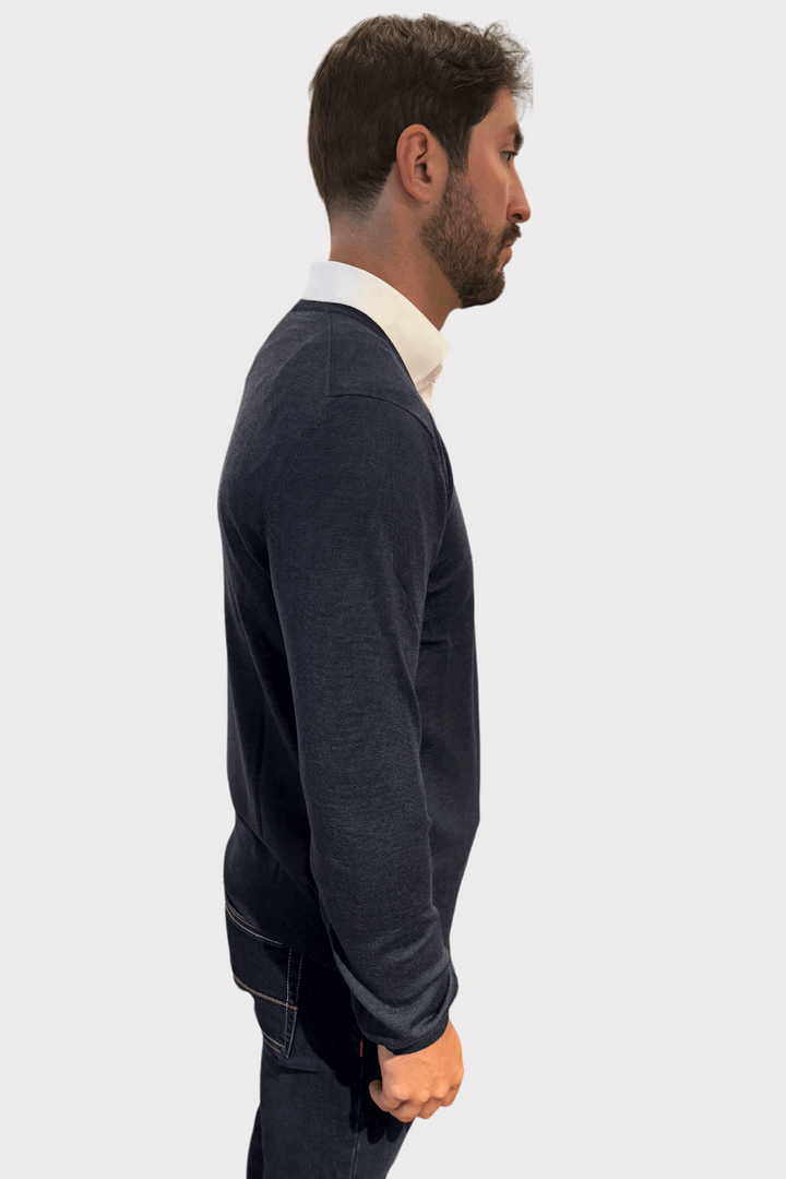 Wool V-neck sweater