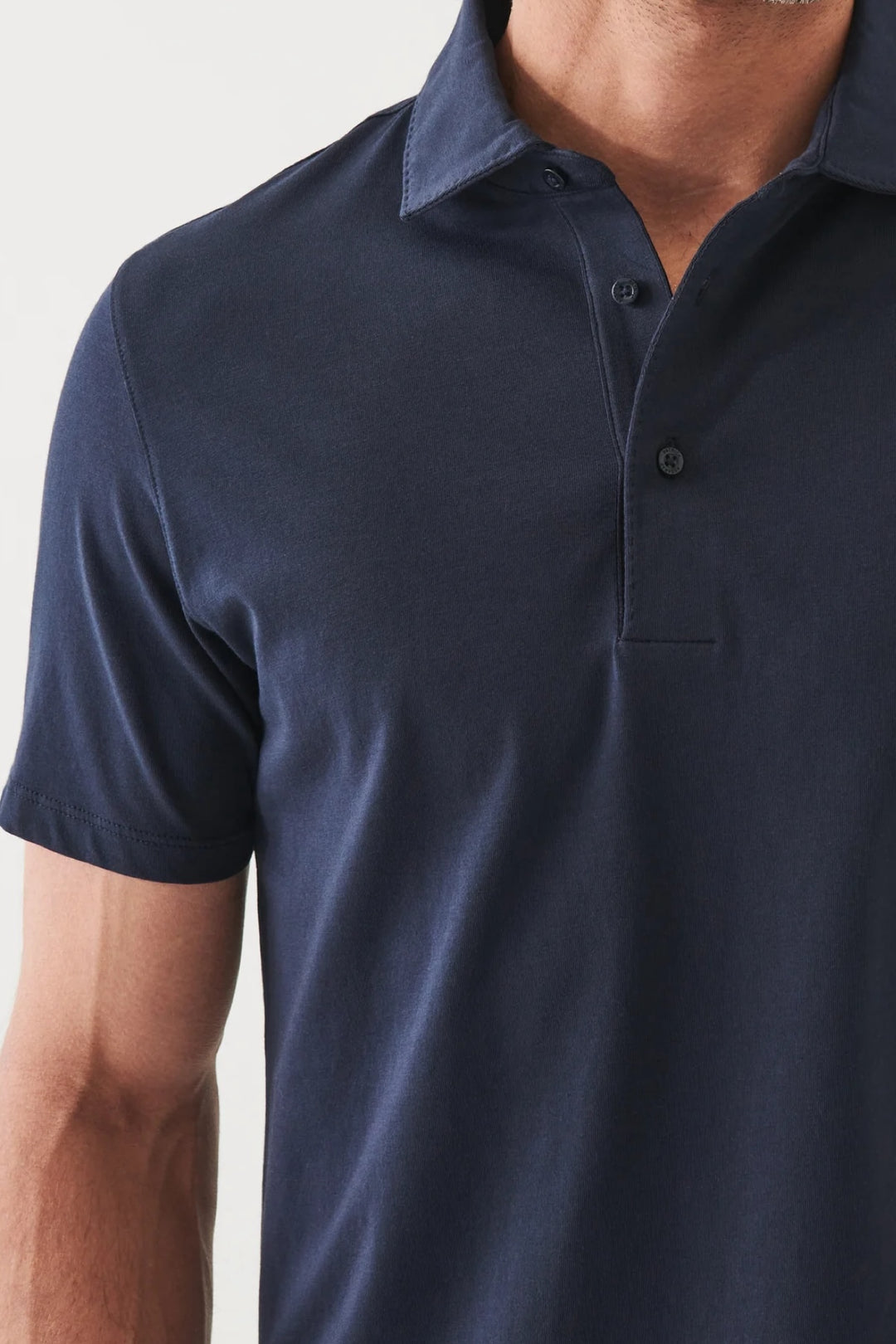 Stretch pima cotton polo shirt