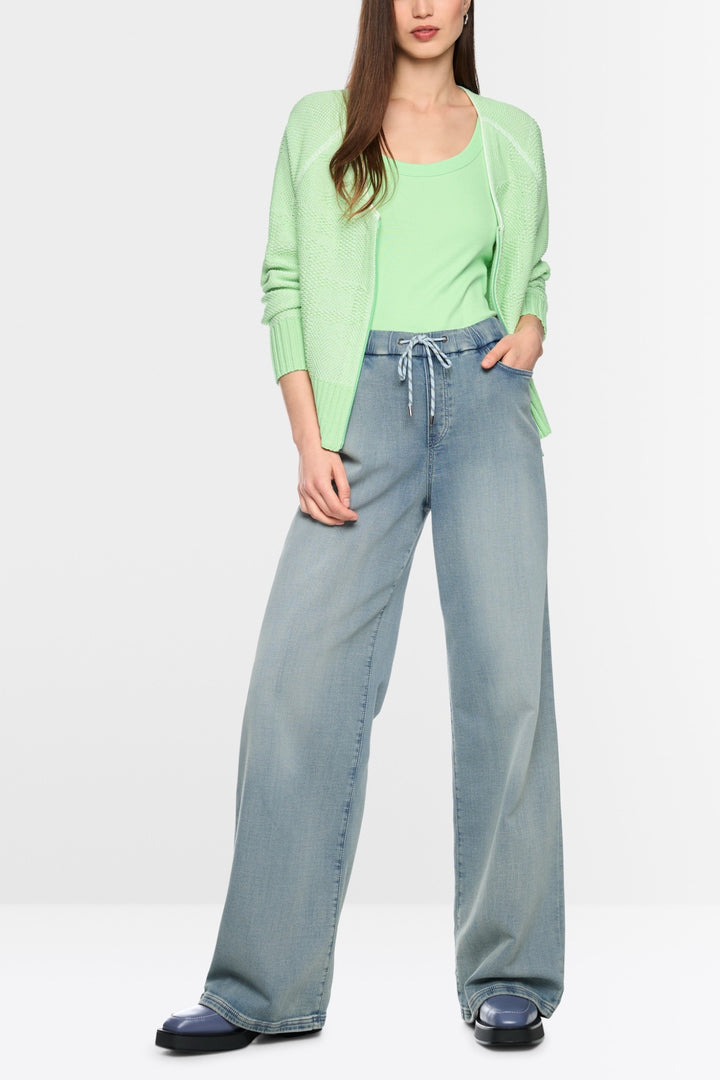 Jean ample à taille élastique