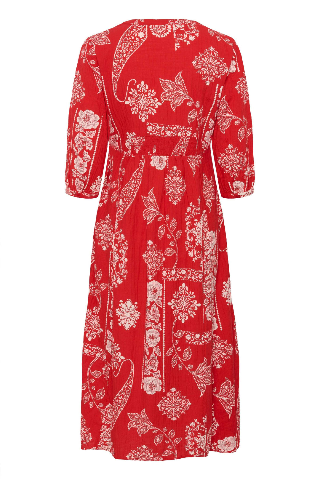 Bia Midi Dress with Three-Quarter Sleeves