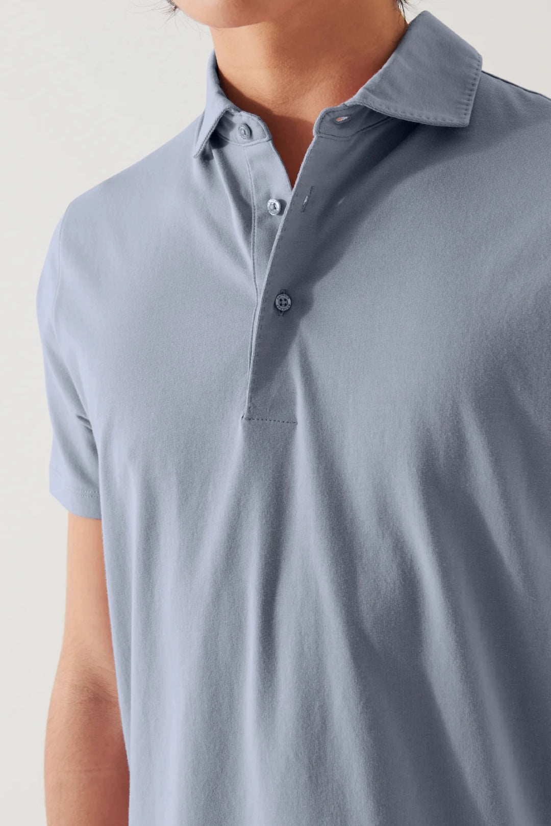 Stretch pima cotton polo shirt