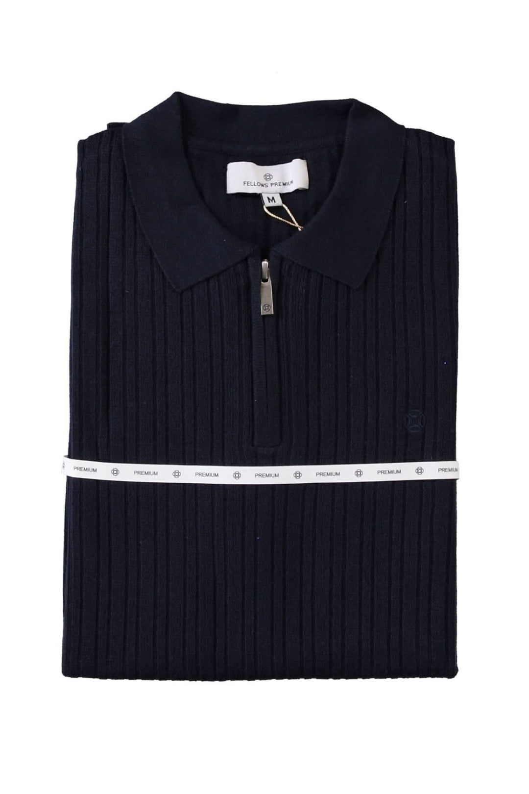 Short-sleeve polo shirt with textured knit