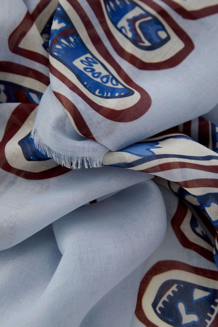 Foulard à imprimé décoratif