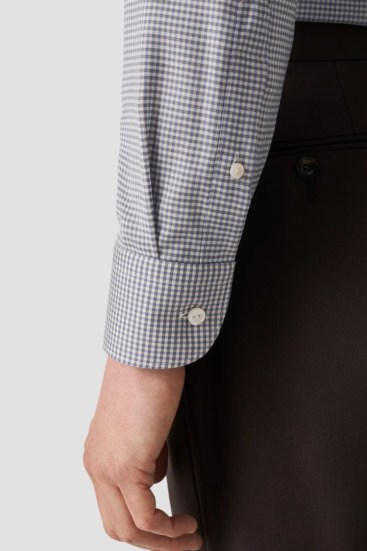 Micro-Check Merino Wool Shirt