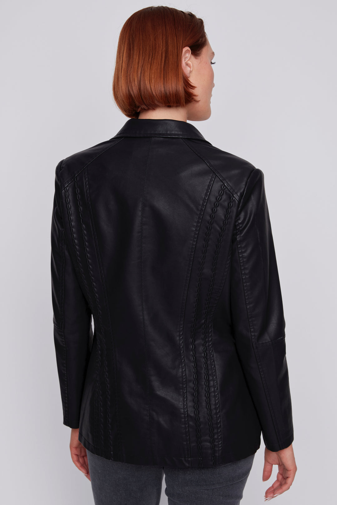 Leather effect jacket