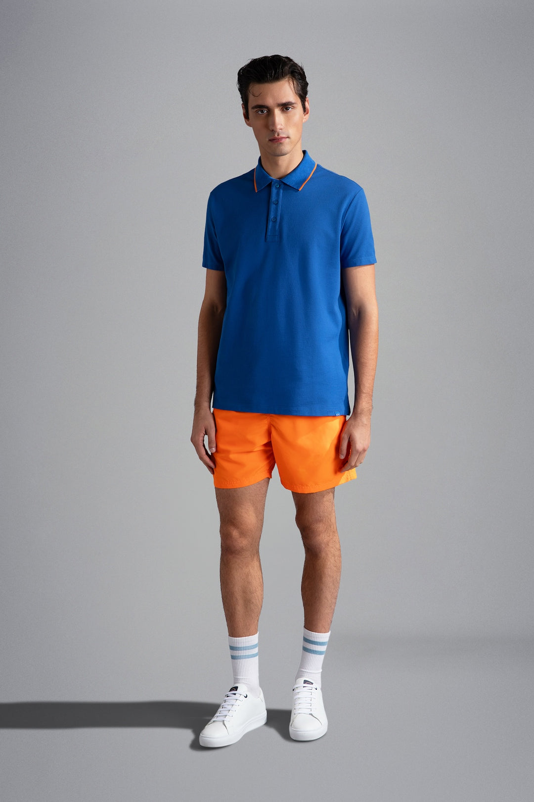 Polo shirt with orange details