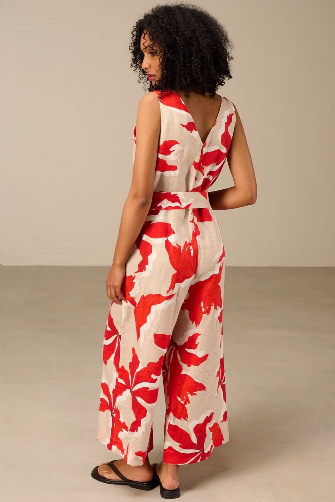 Printed flowy jumpsuit