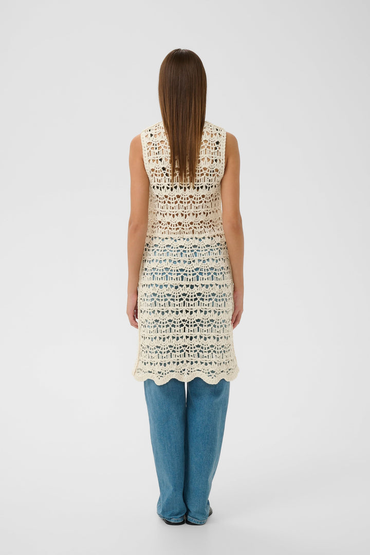 Nete Openwork Crochet Dress