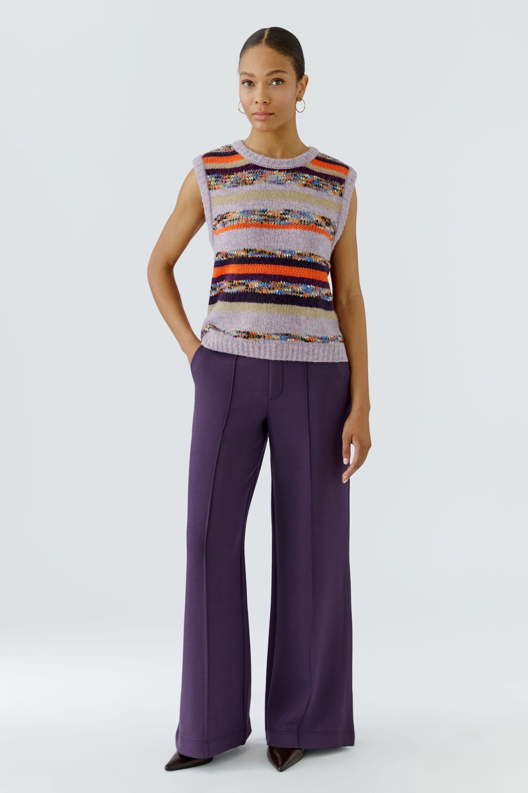 Pantalon à jambe large pour femme Oui