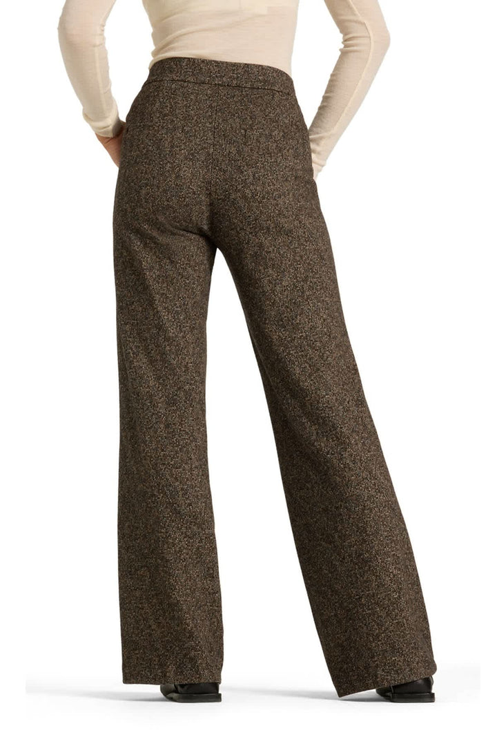 Pantalon à jambe large en tissu texturé pour femme Cambio