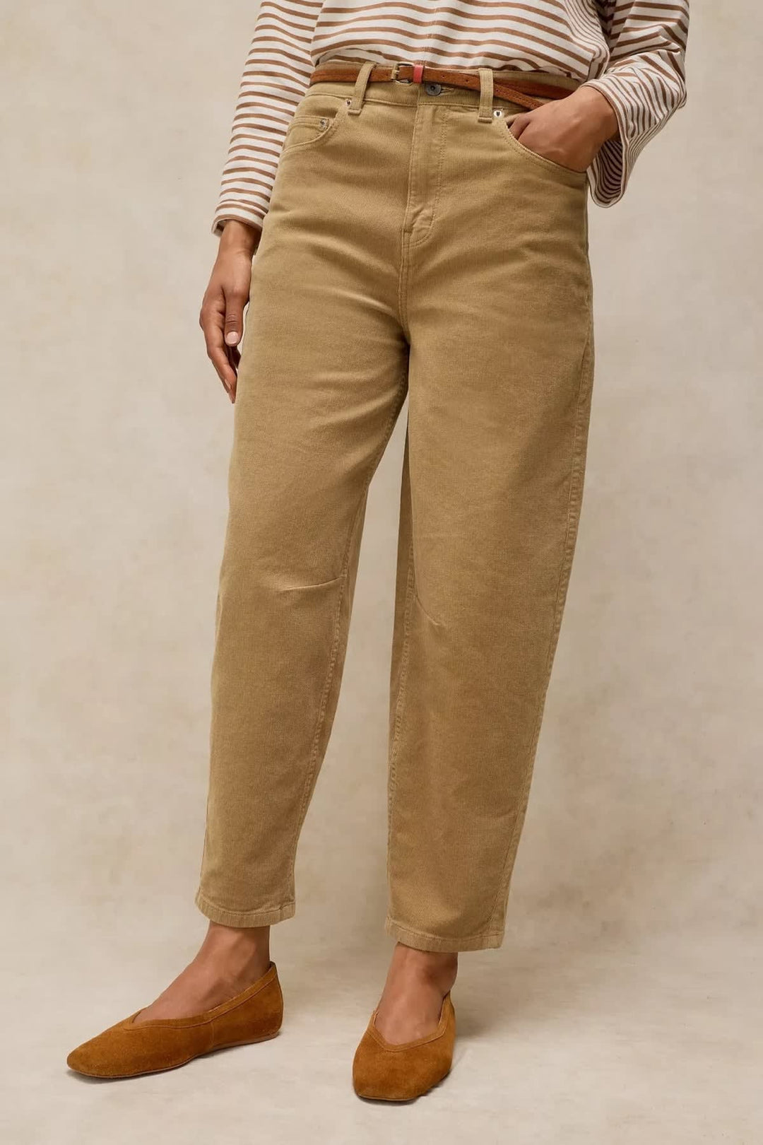 Pantalon Aubrey droit en velours côtelé pour femme White Stuff