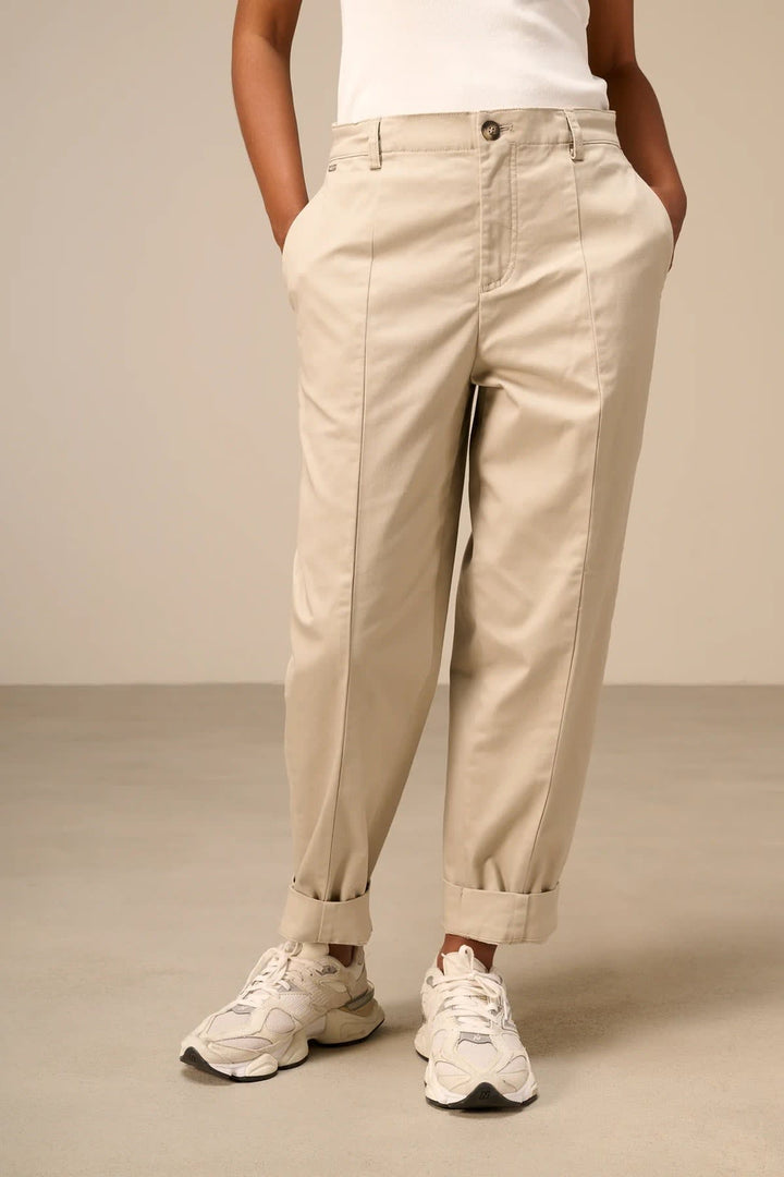 Pantalon barrel à taille haute pour femme Nile