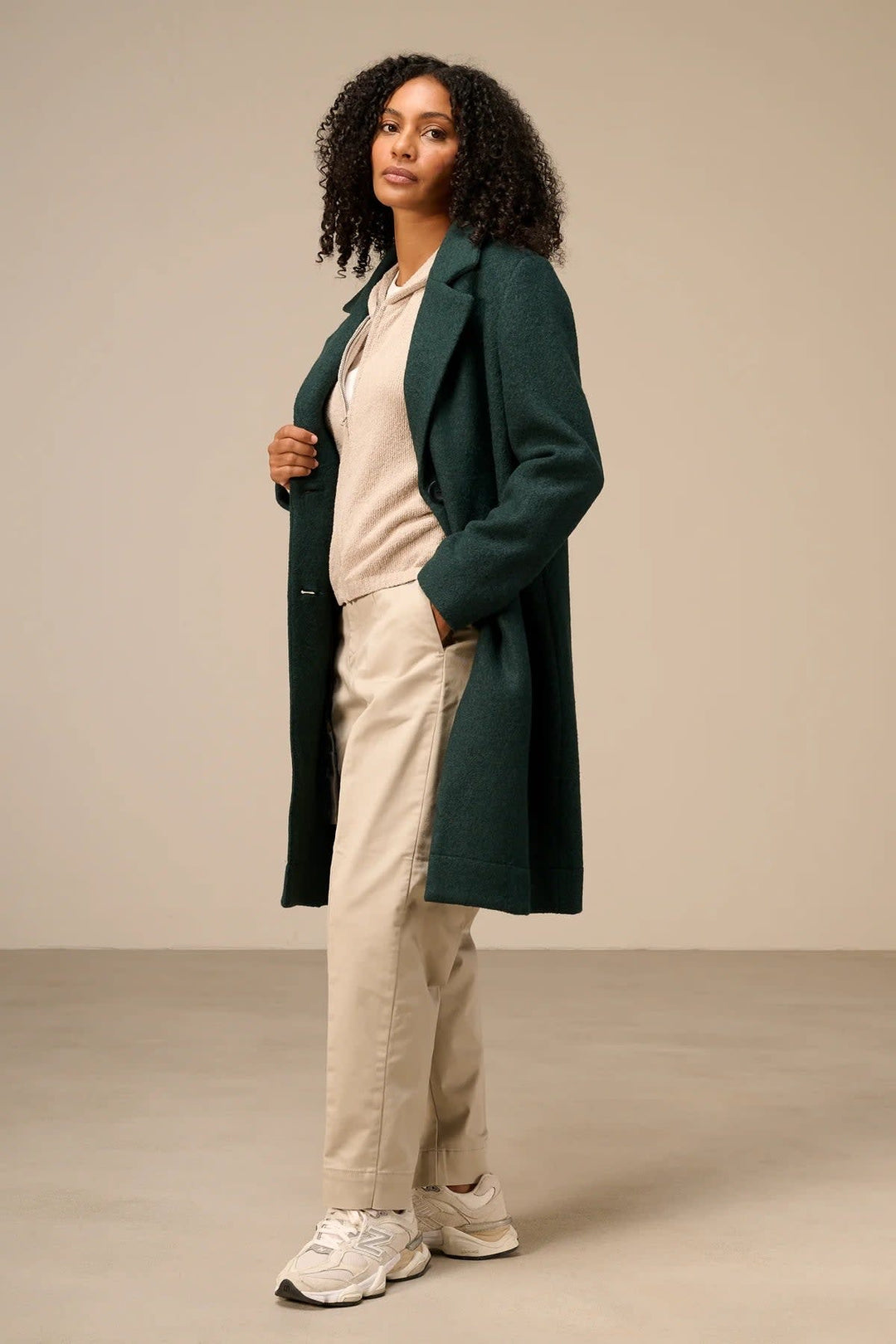 Pantalon barrel à taille haute pour femme Nile