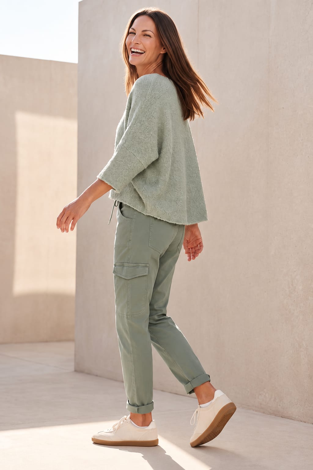 Pantalon cargo à taille ajustable pour femme kennys