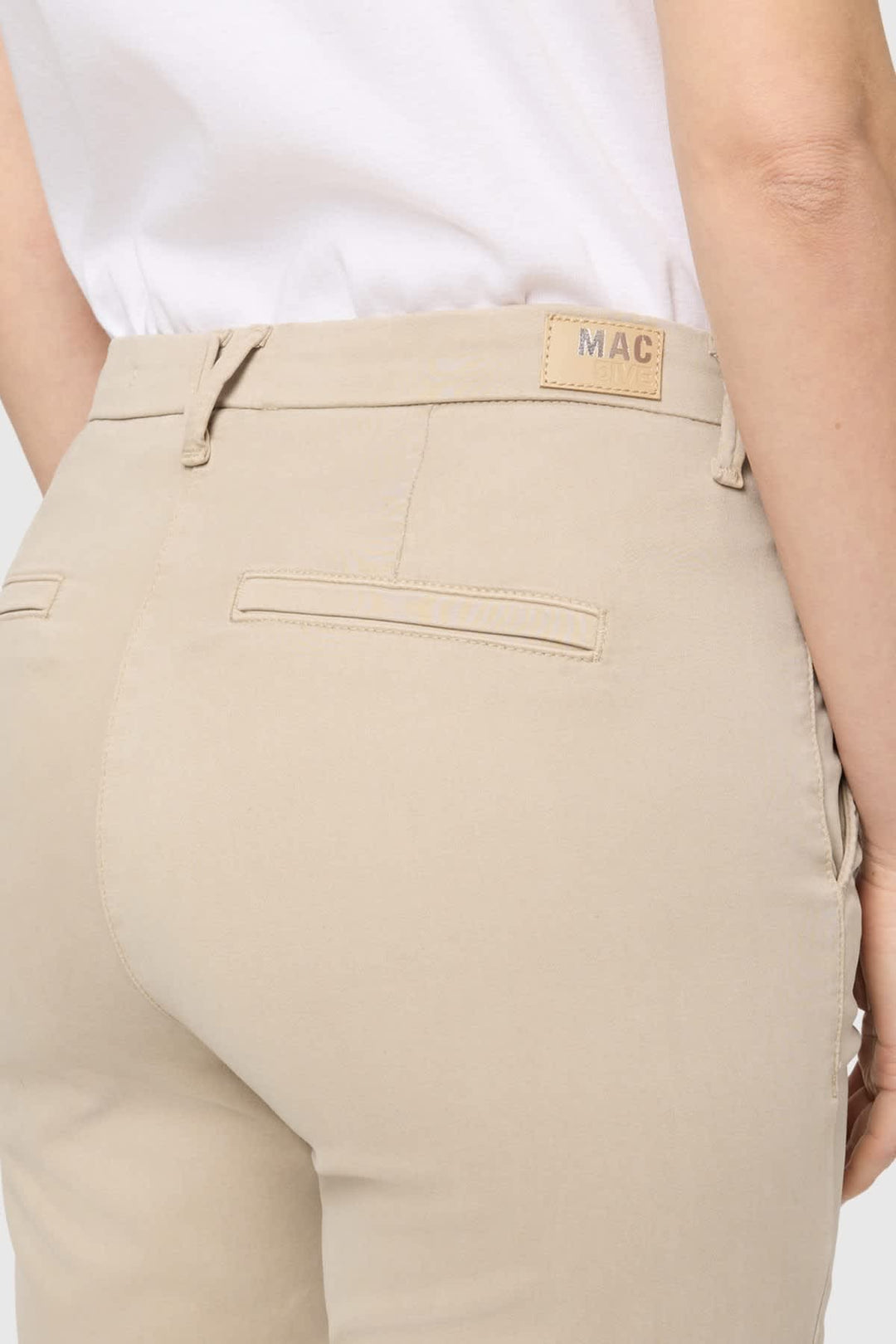 Pantalon chino slim à jambe étroite pour femme Mac Jeans
