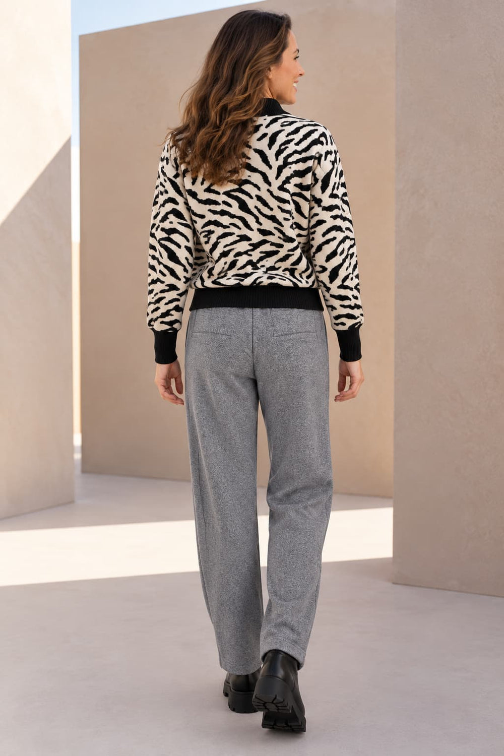 Pantalon décontracté à jambe large pour femme kennys