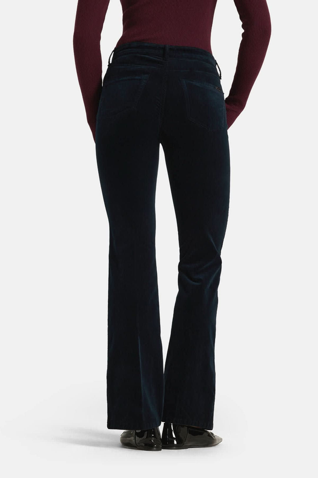 Pantalon évasé en velours pour femme Cambio