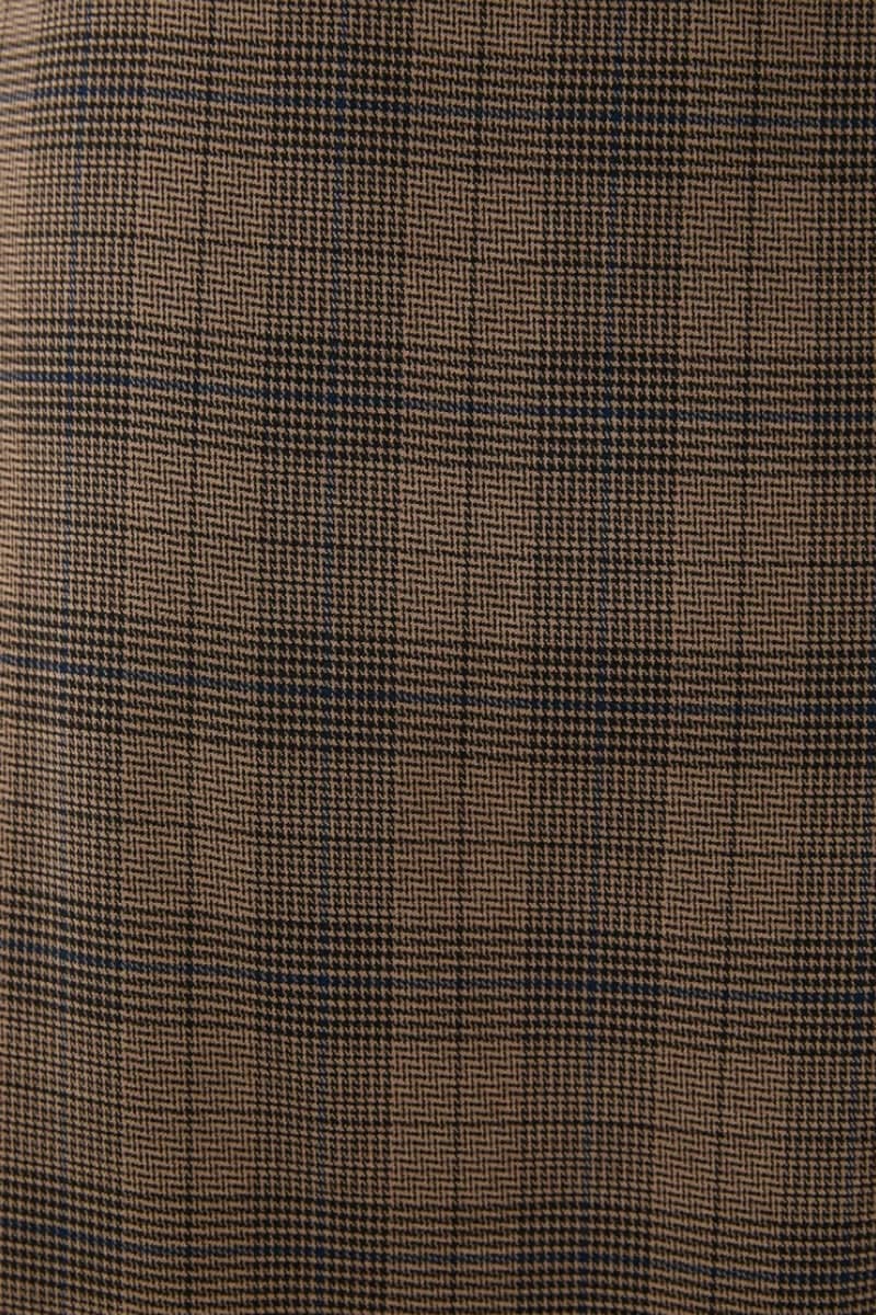 Pantalon habillé Bangkok large à carreaux vue de face pour femme Humility