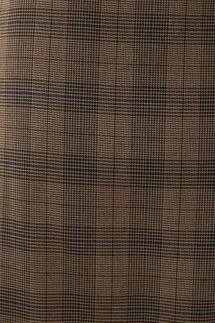 Pantalon habillé Bangkok large à carreaux vue de face pour femme Humility