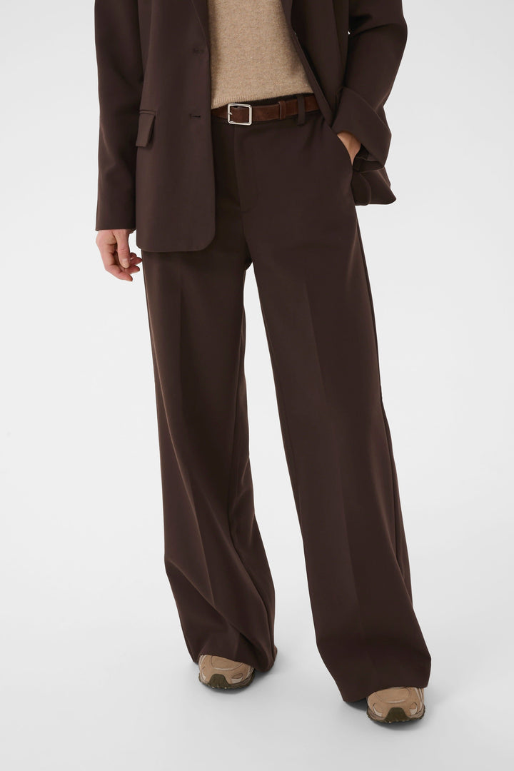 Pantalon habillé Ninnesa à jambe large pour femme Part Two