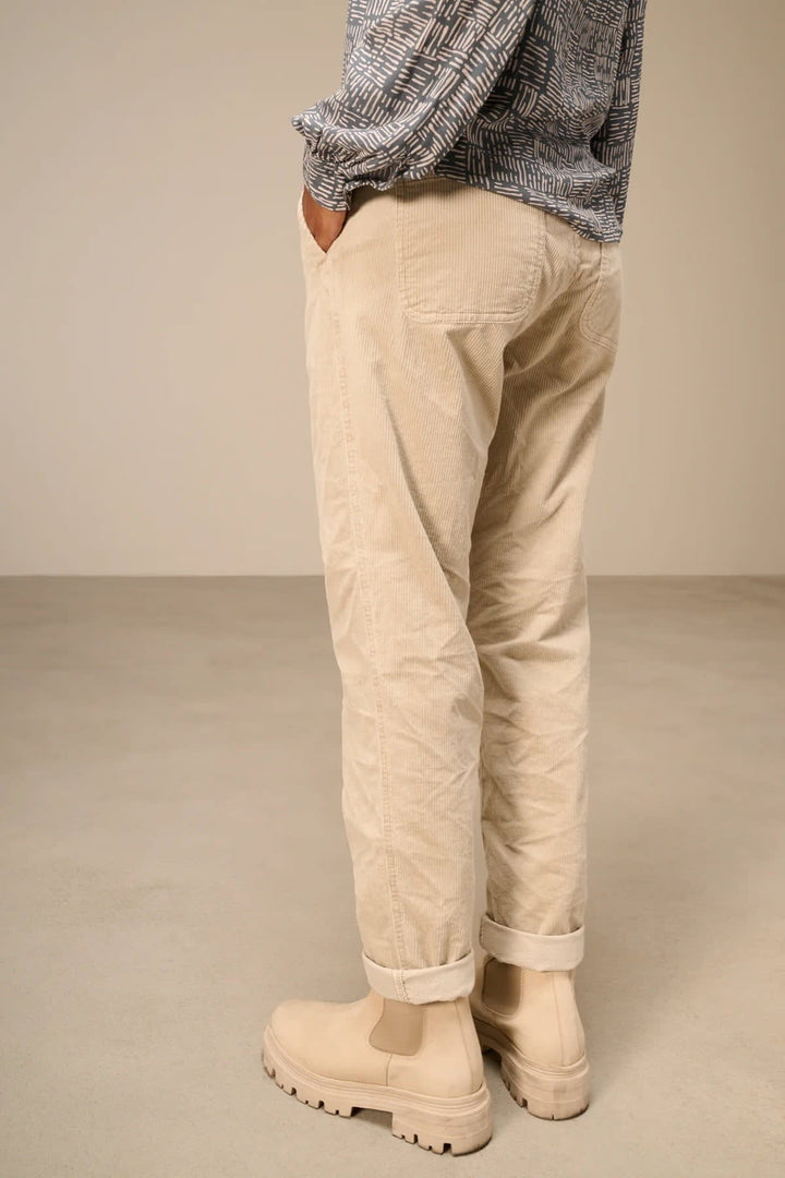 Pantalon jogging en velours côtelé pour femme Nile