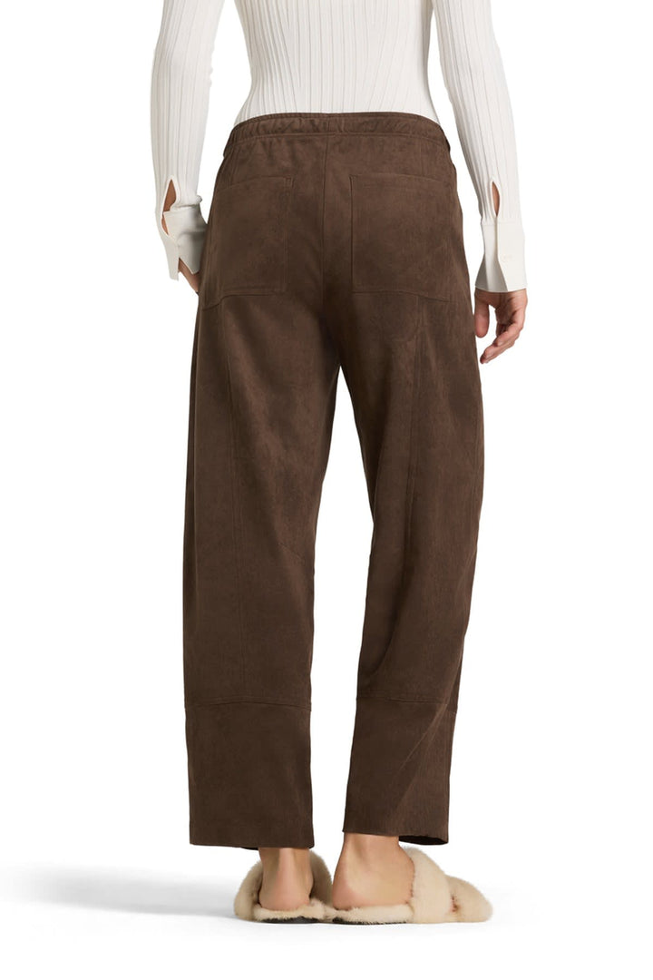 Pantalon large effet suède pour femme Cambio
