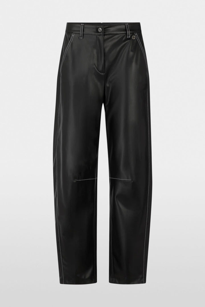 Pantalon RUMA noir en simili-cuir vue de face pour femme Marc Cain