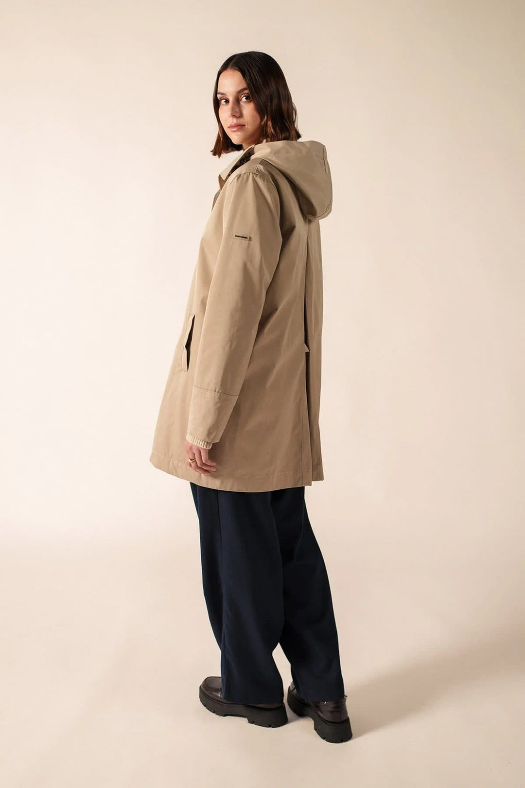 STE SOPHIA waterproof parka, front view, for women by Saint James
