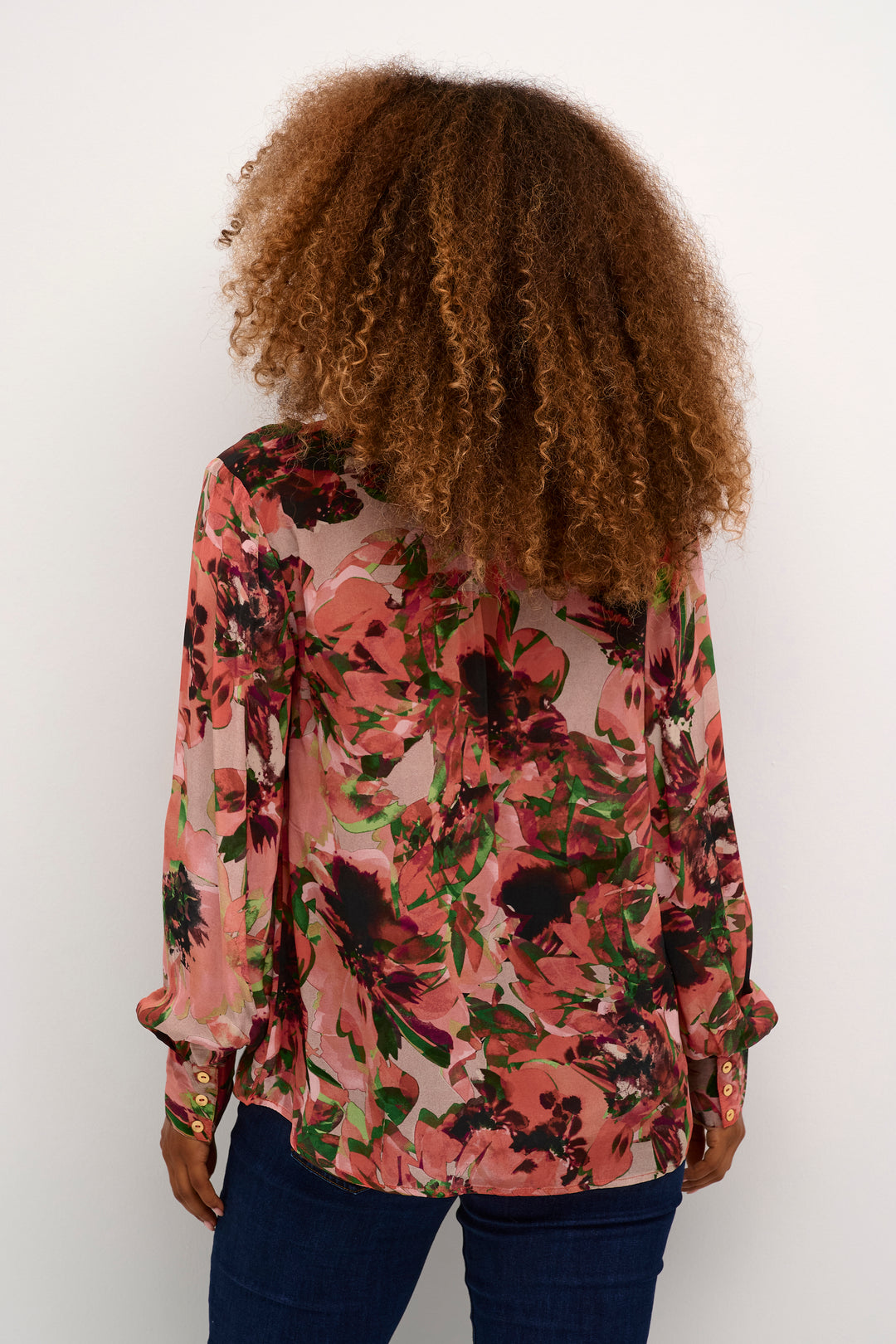 Flower print blouse