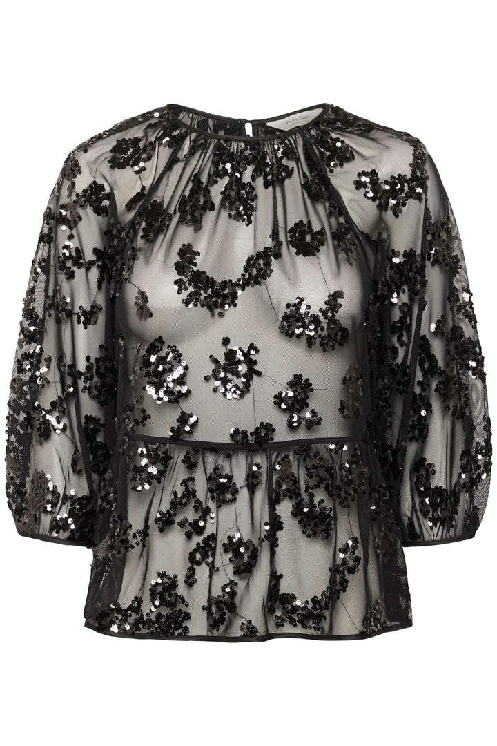 Vivan blouse with floral sequins