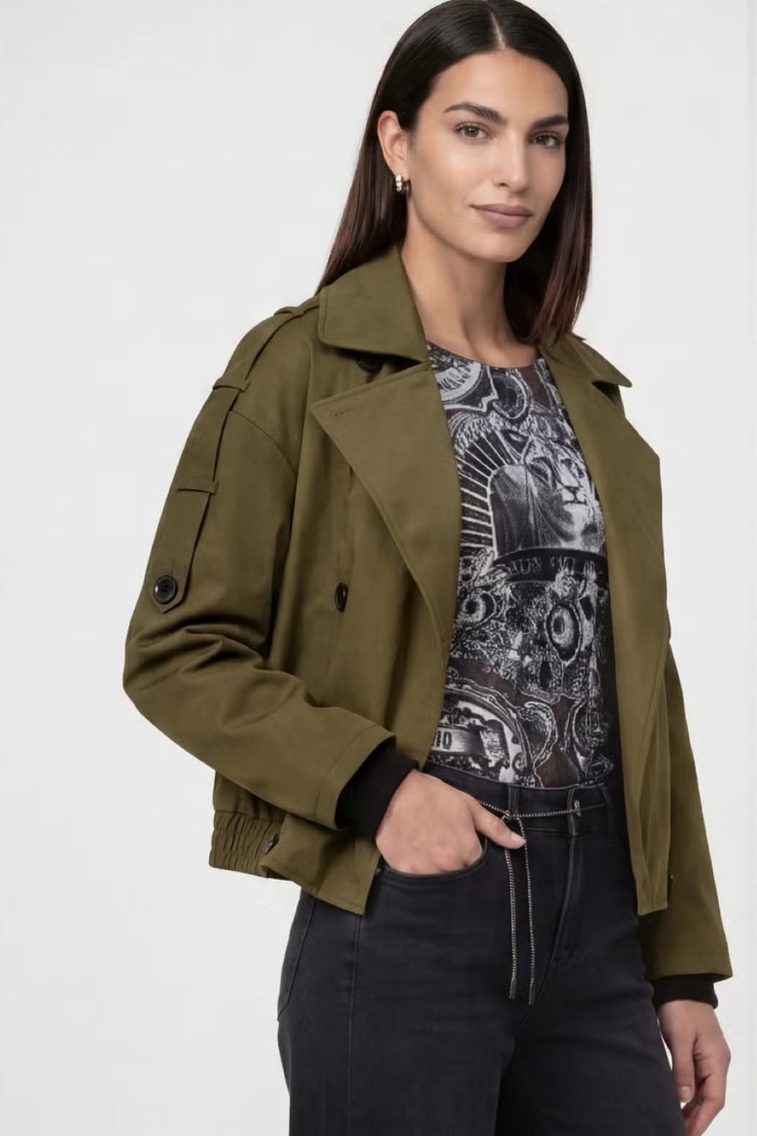 Veste surdimensionnée matelassée