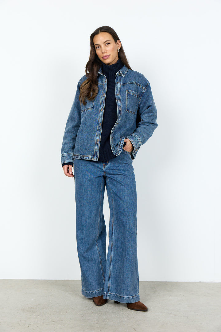 Veste Heda en jean à poches plaquées