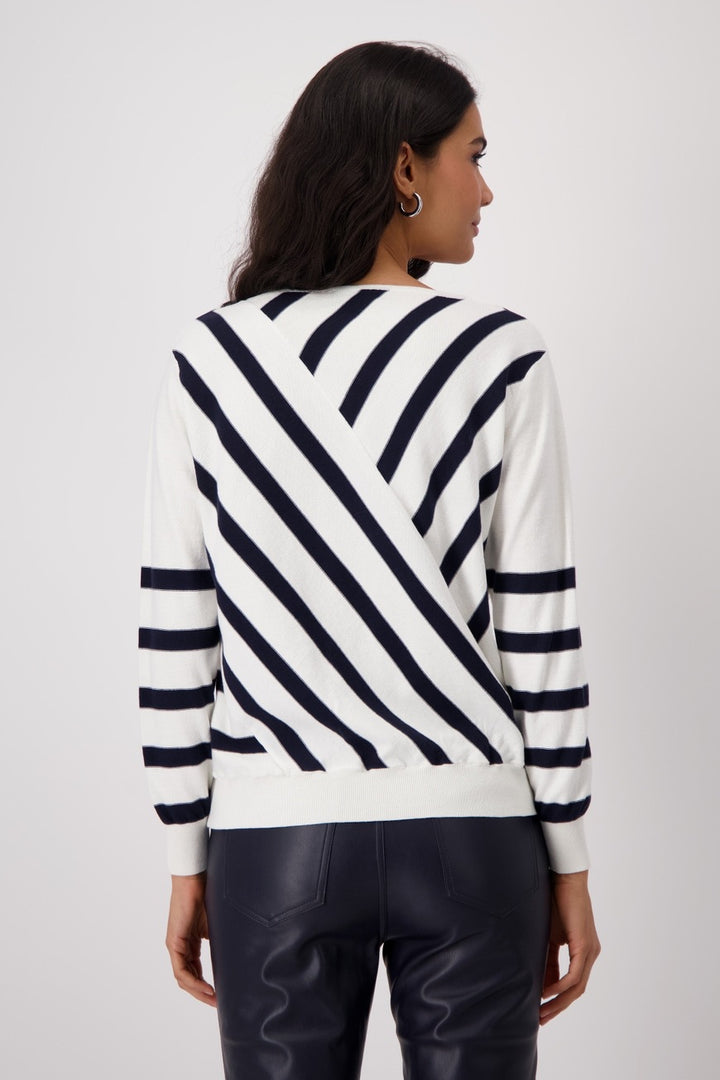 Striped knitted sweater