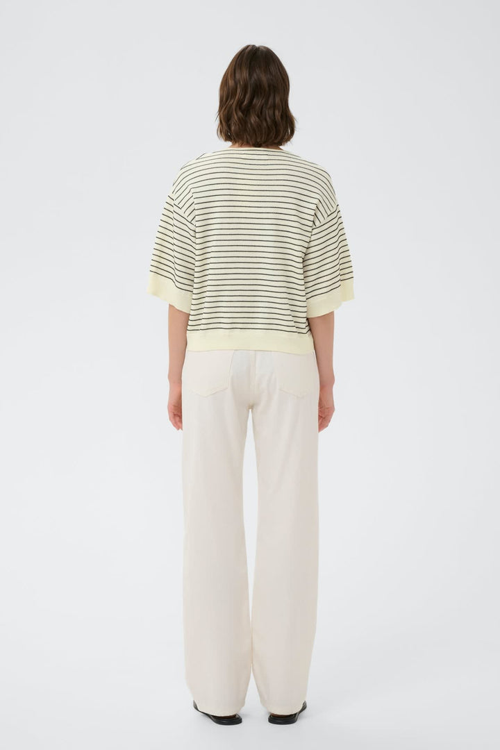 Detailed view: DANAIW Striped T-shirt Inwear for women, multicolored with embroidery - Valérie Simon