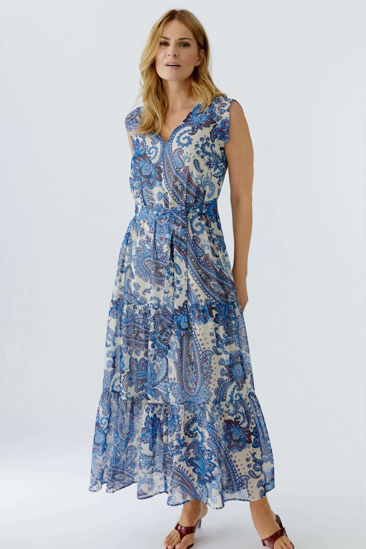 Robe longue à imprimé paisley