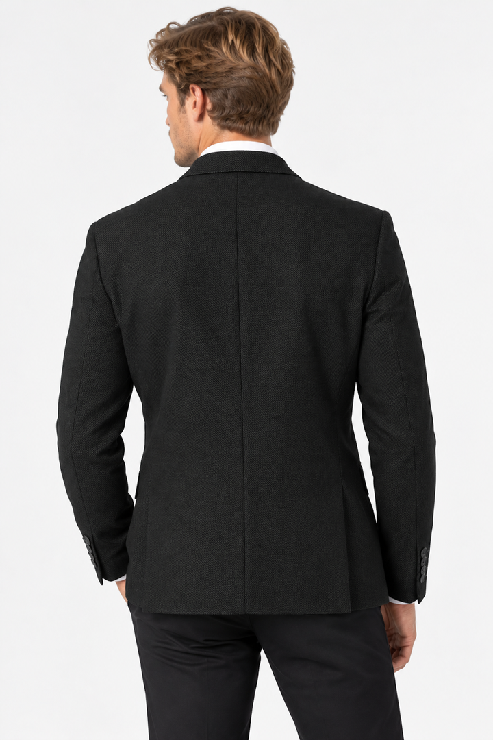 Tailored blazer with refined texture 