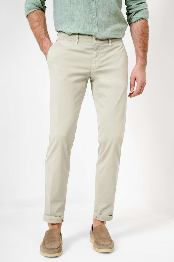 Silvio brushed cotton chinos