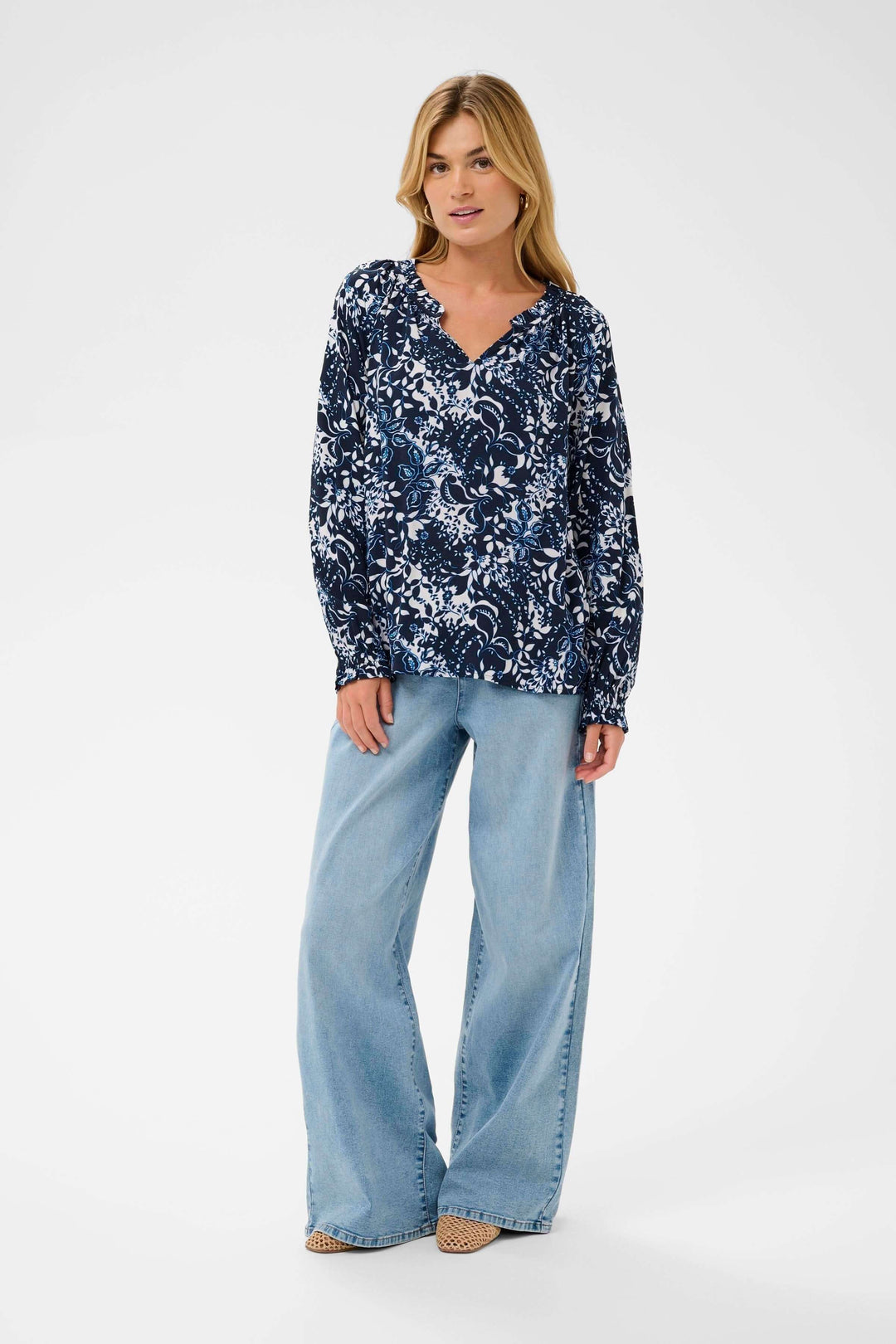 Blouse Tiah fluide à imprimé floral