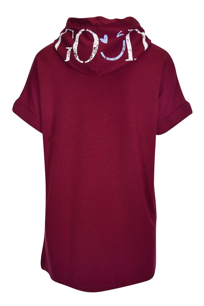 Robe courte à capuchon pour femme kennys