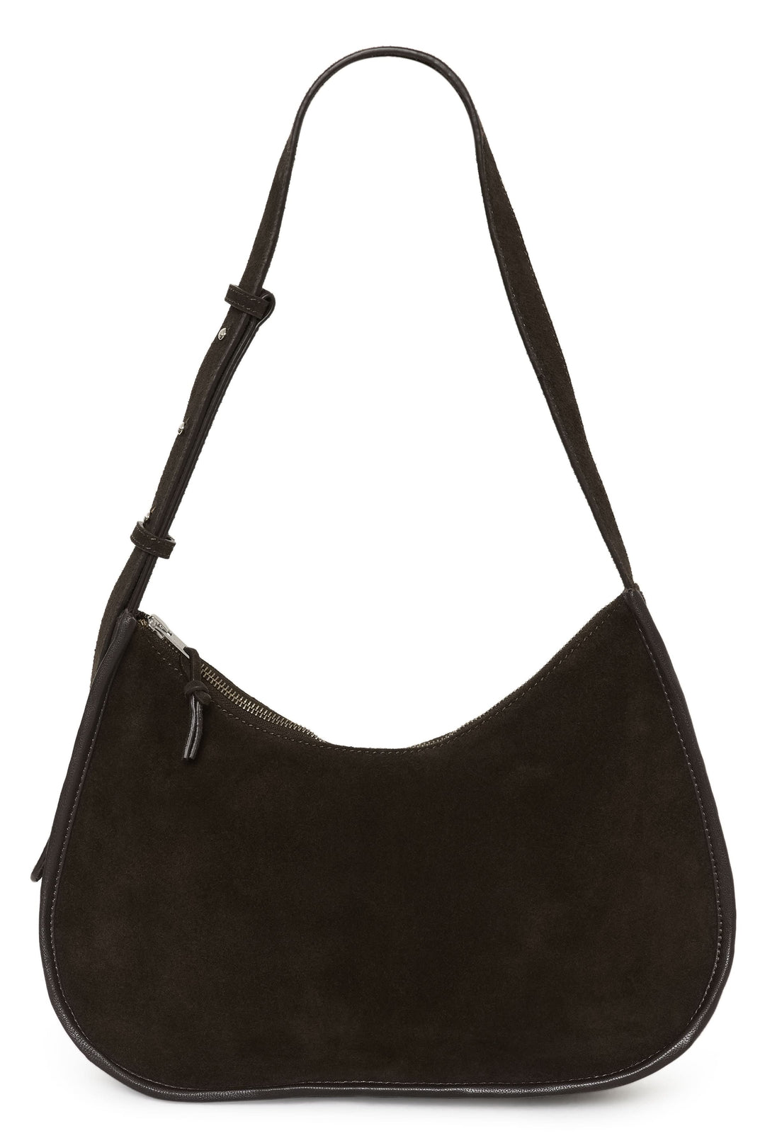 Part Two women's suede handbag with adjustable shoulder strap, front view