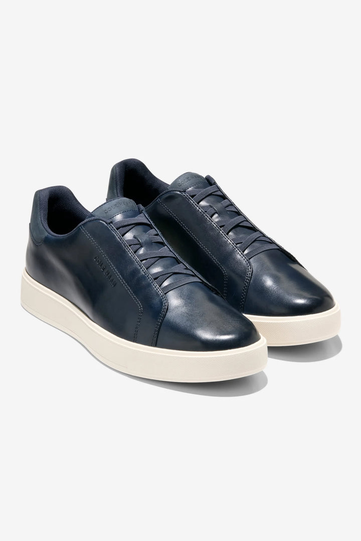 Sneakers en cuir à semelle plateforme vue de côté pour homme Cole Haan