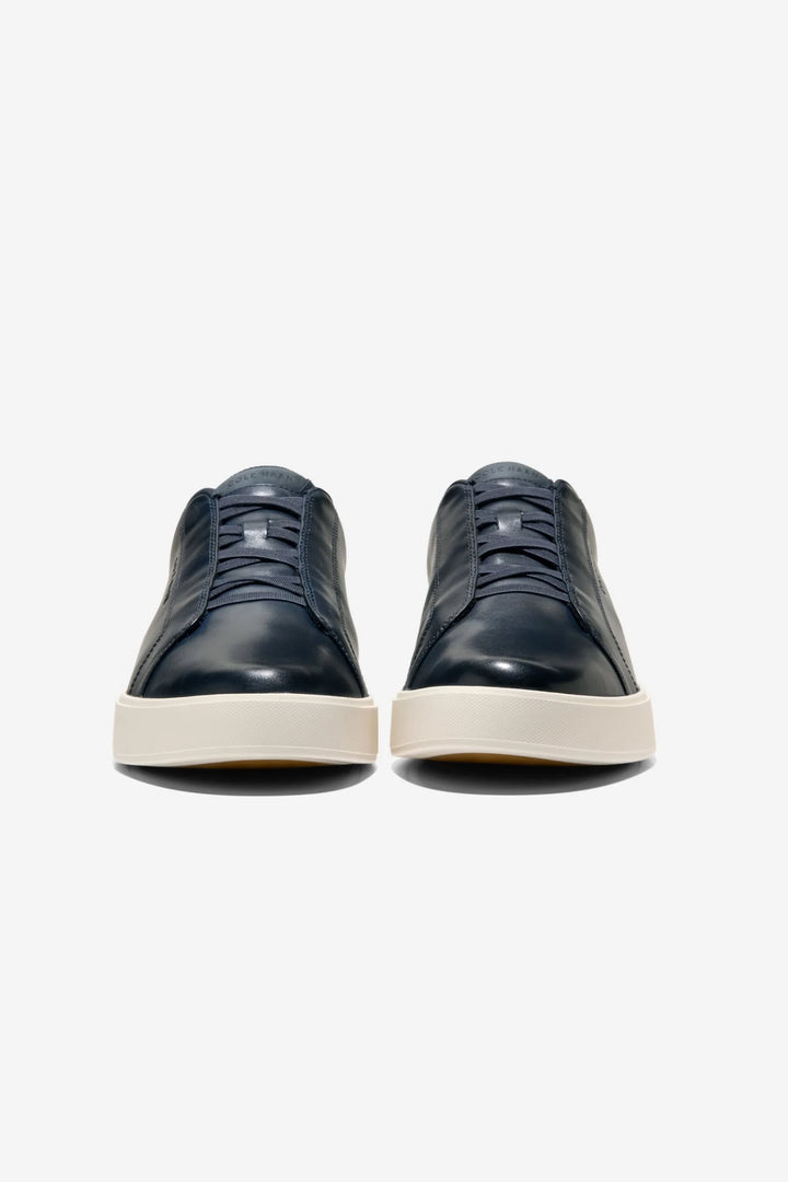 Sneakers en cuir à semelle plateforme vue de côté pour homme Cole Haan