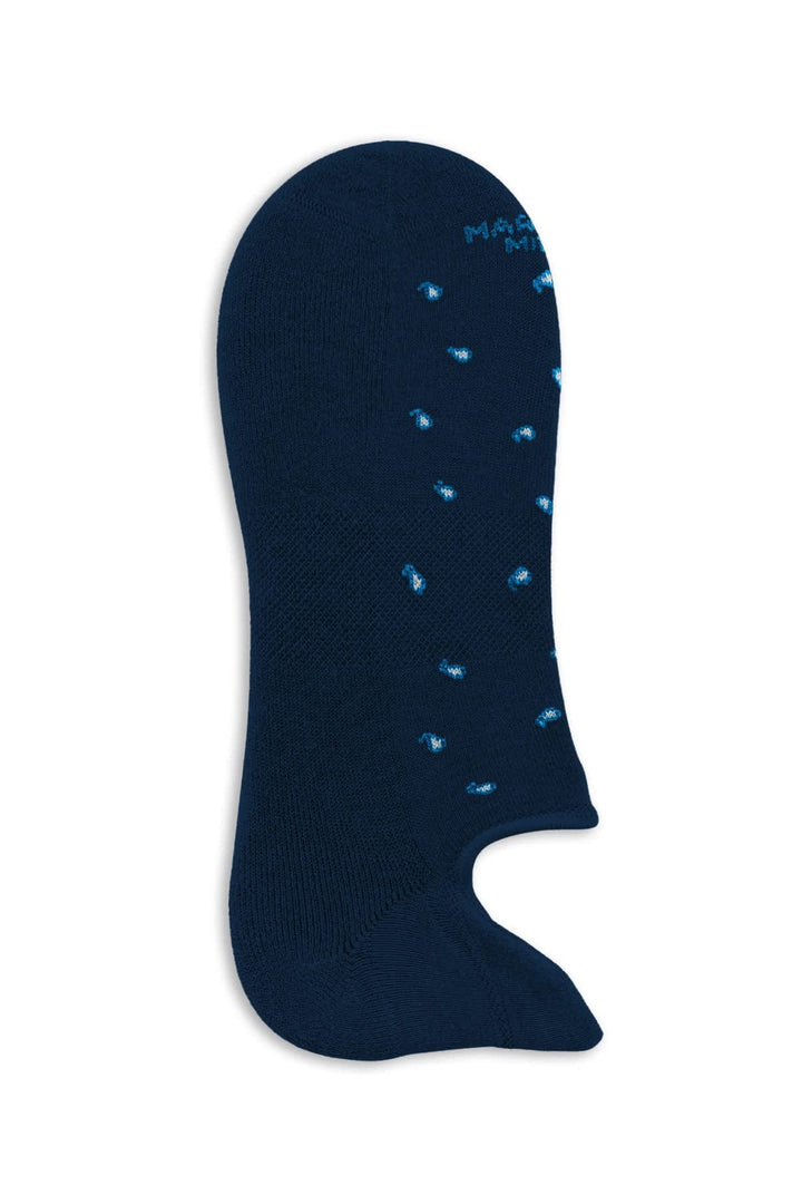 Vue de détail socquette motif cachemire multicolore Marcoliani pour homme - Valérie Simon