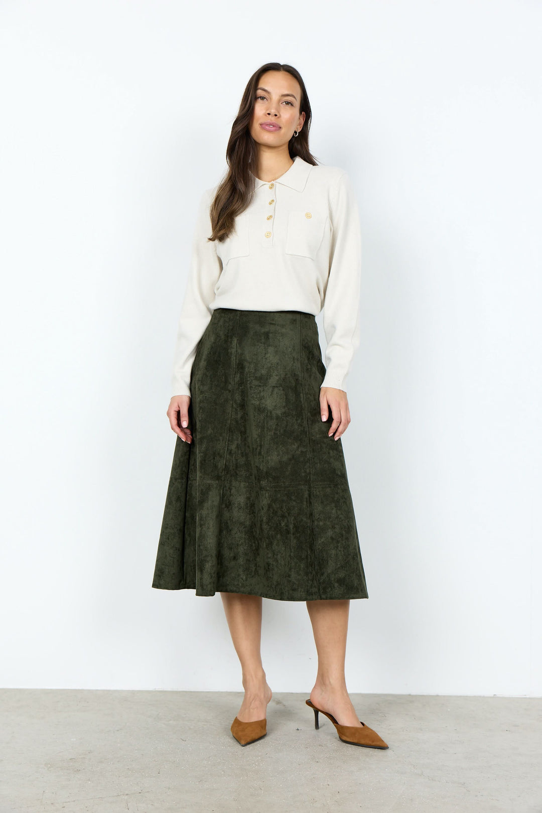 Chandail Kanita polo en maille à poches