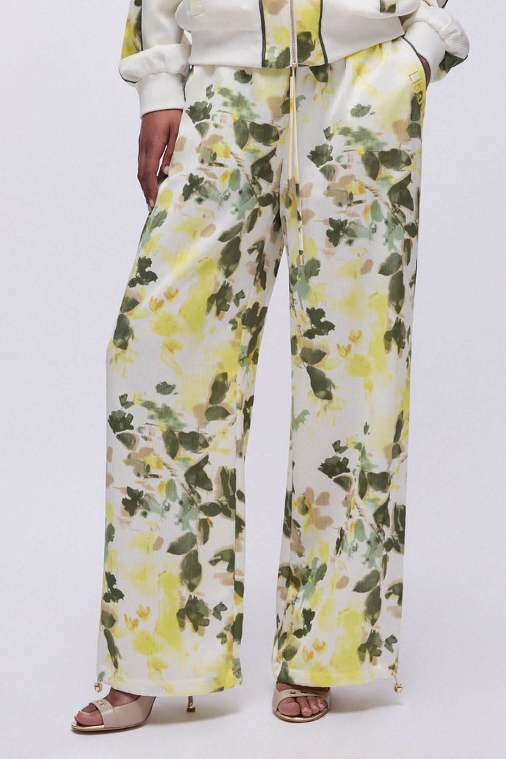 Pantalon large imprimé floral