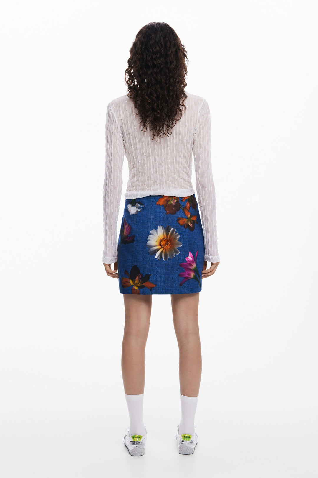 Short floral skirt