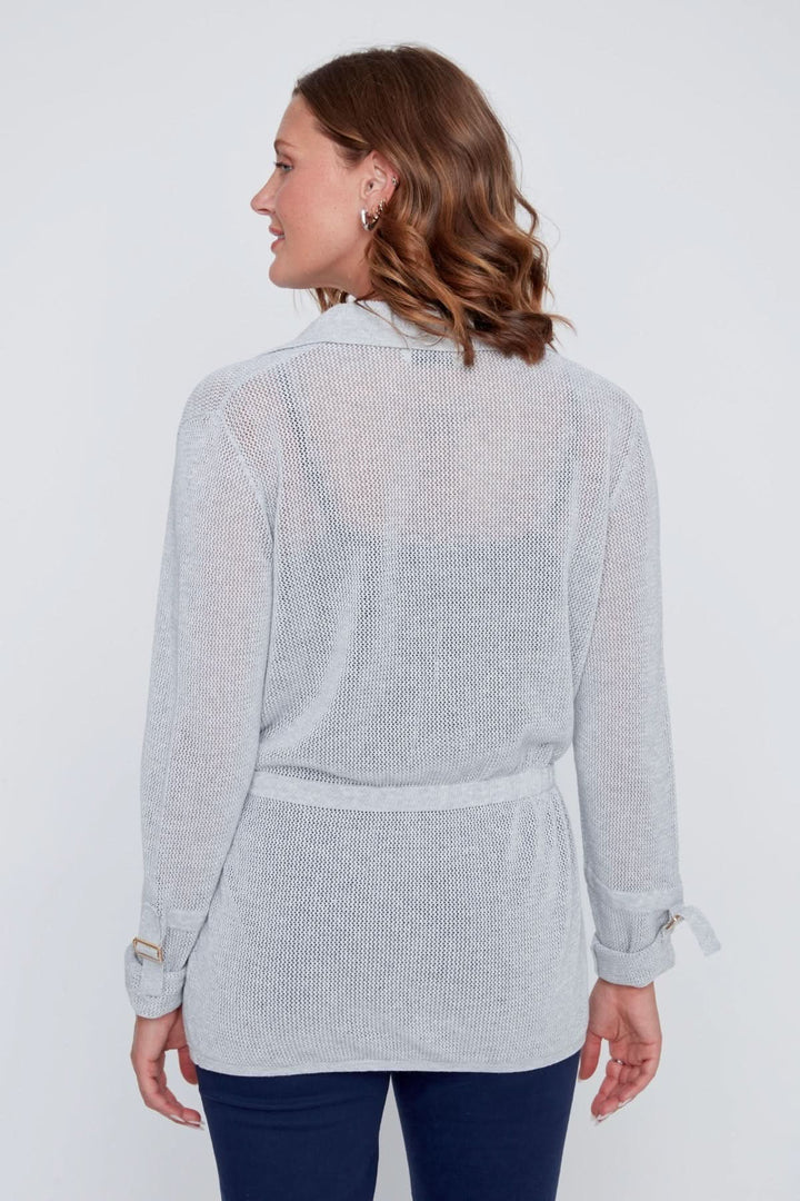 Cardigan en maille ceinturé