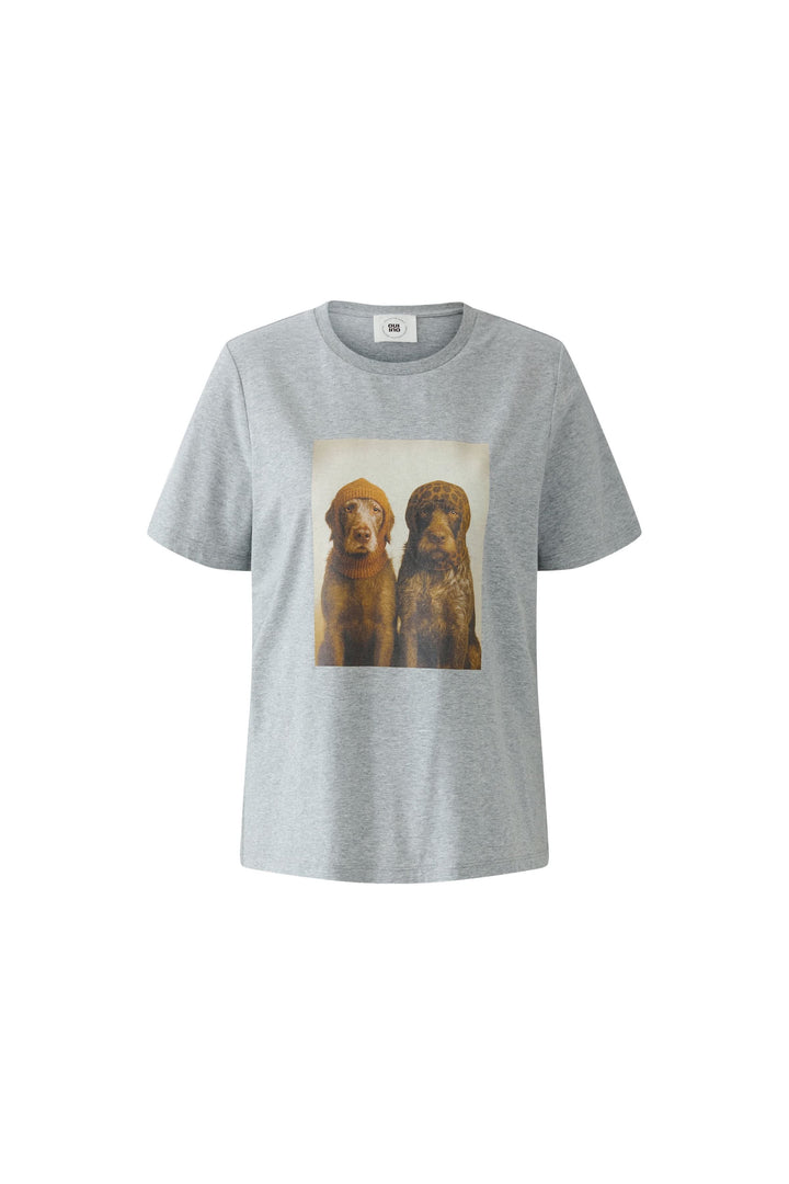 T-shirt à imprimé chiens pour femme Oui