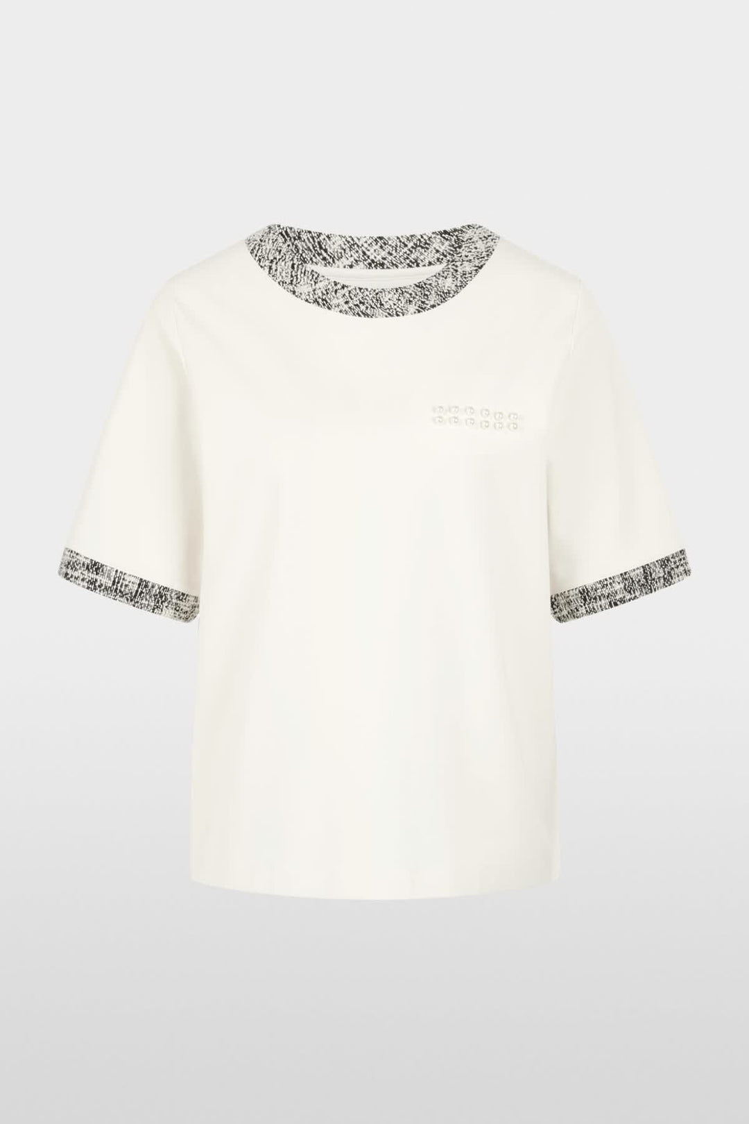 T-shirt à détails bouclés et perles pour femme Marc Cain