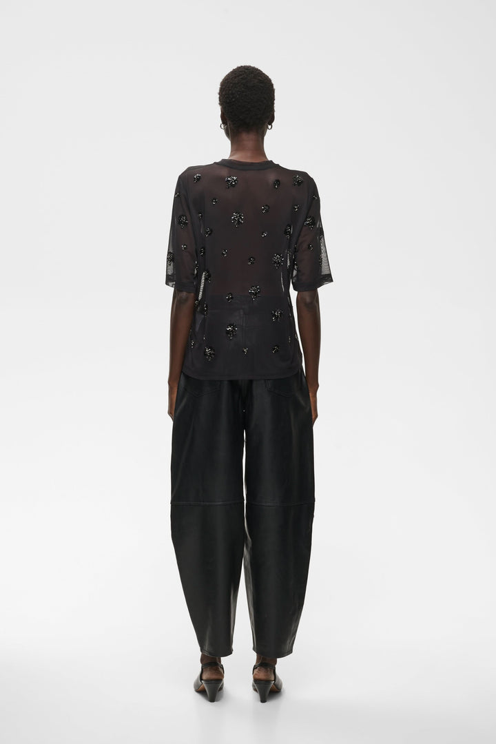 Women’s Bami T-shirt in sheer tulle with floral sequins Inwear